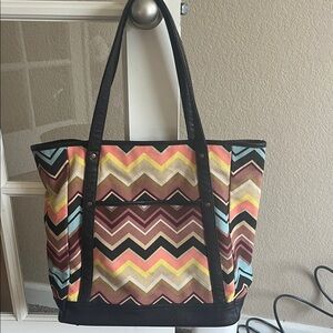 Mission for Target Chevron Patterned Tote Bag - Multicolor